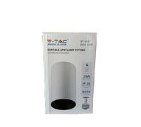 V-TAC Ceiling Spotlight GU10 White with Black Interior Cylinder