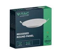 V-TAC VT-61024-RD LED Panel 24W Warm White Recessed EEC: F