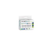 V-TAC GU10 LED Light Bulbs, Day White 4000K, 35W Halogen Spotlight Equivalent, 5W 400lm, 110 Beam Angle, Pack of 6 [Energy Class