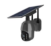 V-TAC HD Smart Solar Energy PTZ Camera with Sensor Black Body