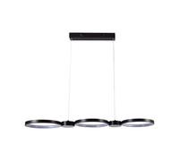 V-TAC LED Ceiling Hanging Chandelier 3 Rings 38W Modern 3000K/4000K Black