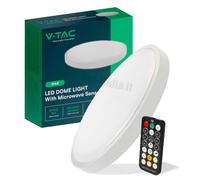 18W 1830lm 3000K LED Ceiling Light IP44 Round fi295 Milk 76591