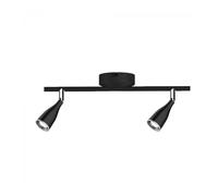 9W Double Head Indoor LED Wall Light, 4000K, 840lm, IP20, Black - VT-810 218269