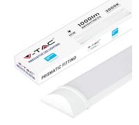 V-TAC Linear LED Strip with Samsung Chip 10 W - LED Tube - Length 30 cm - Ceiling Light Rectangular IP20 for Wall, Garage, Warehouse, Store - Light Colour 3000 K Warm White, VT-8-10