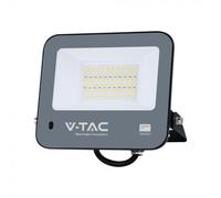 V-TAC Lumi Vt-44052 50W Photocell Sensor Floodlight-Samsung Chip 1M Wire 4000K Black Body 120Lm/W