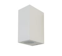 V-TAC Outdoor LED Wall Sconce 2xGU10 Square Double Emission Bianco Nero