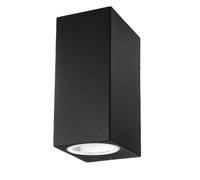 V-TAC Outdoor LED Wall Sconce 2xGU10 Square Double Emission Bianco Nero