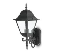 V-TAC Outdoor Rustic Vintage Style E27 Upward Facing Wall Light (Large) Matte Black IP44 for