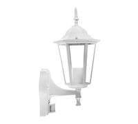 V-TAC Outdoor Rustic Vintage Style E27 Upward Wall Lantern with Motion Sensor Matte White IP44 for Garden, facades, Porch, hallways, walkways