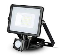 V-TAC Samsung 20 W LED Headlight Chip with Motion Sensor and Twilight Sensor and Manual Lock Switch Black 3000 K IP65