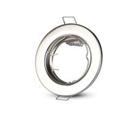 V-TAC SKU.3585 Spotlight Plate GU10 Satin VT-778 x2, Plastic, and Other Materials, Depth: 30 mm
