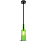 V-TAC SKU.3767 VT-7558 Pendant Light Bottle Design Plastic and Other Material E14 Green Height 72 mm Width 280 mm Depth 1050 mm
