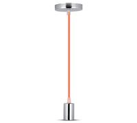 V-Tac Vt3788 High Quality E27 Chrome Metal Cup Pendant Light Orange (Vt-7338)