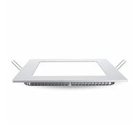 V-TAC SKU. 4887 24 W LED Downlight Square Platter vt-2407 and Other Materials, Plastic, White, 300 mm x 25 mm