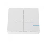 V Tac V-Tac 2 Gang Way Sensor Switch IP54