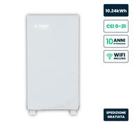 V-TAC VT-10240W LFP Energy Storage Battery LV 10.24kWh 51.2V White