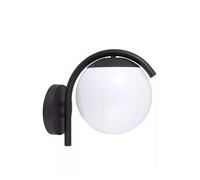 V-TAC VT-1150 Lamp holder E27 Opal sphere and garden lamp Black color