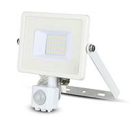 V-tac VT-20-S-W LED schijnwerper met sensor - 20 W - 1600 Lm - 4000K - wit