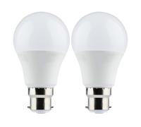 V-TAC VT-2189 8.5W A60 Thermal Plastic LED Bulb COLORCODE:4000K B22 | Day White | Non-Dimmable & Energy Saving | 60W Equivalent | Thermoplastic Body | Frosted Bulb | Pack of 2