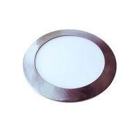 V-TAC VT-2407SN Round Recessed LED Panel 24W Warm Natural Nickel Satin