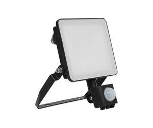 V-TAC VT-4929 30W LED PIR SENSOR FLOODLIGHT COLOUR CODE: 6500K BLACK BODY 120LM/