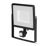 V-tac VT-50-S-Z LED schijnwerper met sensor - 50 W - 4000 Lm - 4000K - zwart