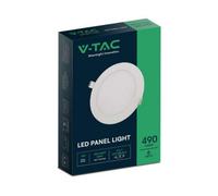 V-Tac Vt-61106 6W Led Mini Panel Colour Code: 3 In 1, Round, Cct