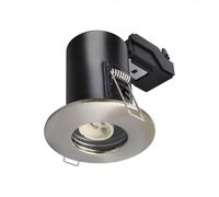 V-TAC VT-702 GU10 Shower FIRE Rated Downlight Fitting IP65-SATIN Nickel