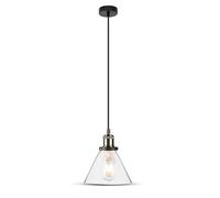 V-TAC VT-7185 LED Glass Bell Chandelier Pendant Light, E27, Modern