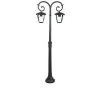 V-TAC VT-738 LED Garden Lamp Post 2xE27 Outdoor Decorative Light Black