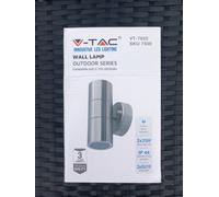 V-TAC VT-7622 (SKU7500) GU10 UP/DOWN WALL LIGHT STAINLESS STEEL