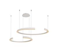 V-TAC VT-7914 Modern LED Ceiling Pendant 48W 2 Half-Moons, White