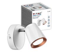 V-TAC VT-806 LED Wall Spotlight 5W Warm Light White/Black IP20, MPN VT-806