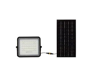 V-tac VT-80W LED Solar Floodlight - 4000K - 6000mAh - 3M Cable - Incl. Remote Control - Black