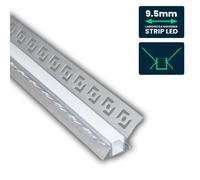 LED Aluminium Profile Plasterboard Recessed Mounting Strip Diffuser 2M/6.6ft