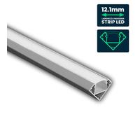 V-TAC VT-8114 Corner LED Profile Strip 12.1mm 2000mm Ceiling Silver