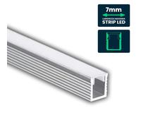 V-TAC VT-8136 Linear LED Profile Strip 7mm Silver Matt White Opaco