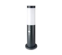 V-TAC VT-838-45 LED Garden Bollard Light E27 Motion Sensor, Outdoor Grey Nickel