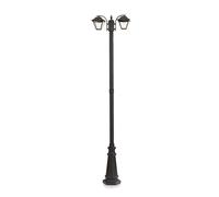 V-TAC VT-847 LED Garden Lamp Post Light 2xE27 Outdoor Wall Sconces Black