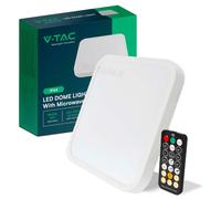 V-TAC VT-8618S LED Ceiling Light Motion Sensor 18W Natural Light White Black [EEK: F]