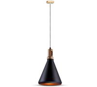 V-Tac Vt3762 High Quality Modern Wooden Top Iron Pendant Light E27 (Vt-7525)