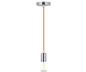 V-Tac Vt3788 High Quality E27 Chrome Metal Cup Pendant Light Orange (Vt-7338)