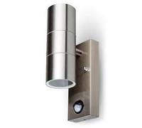 V-TAC VT7503 Stainless Steel body GU10 Up Down Wall Fitting With PIR Sensor IP44