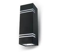 V-TAC VT7512 GU10 Wall Fitting Square Stainless Steel Body 2 Way Up-Down Black I