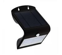 V-TAC VT7528 3W LED Solar Wall Light with PIR sensor Black Body 4000k+3000k IP65