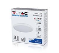 V-Tac Vt823 14W Led Slim Dome Light With Emergency Battery+Sensor & Samsung Chip 4000K (Vt-12Ses)