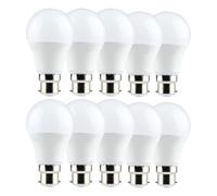 V-TAC VTAC-2189 8.5W A60 Thermal Plastic LED Bulb with Bayonet Cap | Day White 4000K | Designed for B22 Standard Holder | Non-Dimmable & Energy Saving | 60W Equivalent | Frosted Bulb | Pack of 10