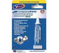 V-Tech Threadlocker Blue Anaerobic Adhesive Medium Strength Lock Bolts Nuts 6Ml