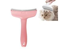V-Tooth Deshedding Comb, Pet Hair Removal Brush, Pet Deshedding Tool With Curve Blade, for Dogs Cats, Tight V-Shaped Teeth Desheddings Tool(Pink)