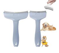 V-Tooth Deshedding Comb, V-Tooth Deshedding Brush, Doggocomfy Pet Comb Pro, with Ergonomic Handle, Pet Hair Removal Tool, Cat Dog Pets Grooming Brush For Cleaning Shedding Hairs (Blue,Large+Small)